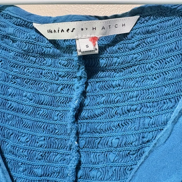 The‎ Nines by HATCH Maternity Dress Elbow Sleeve Blue size S - Picture 3 of 4